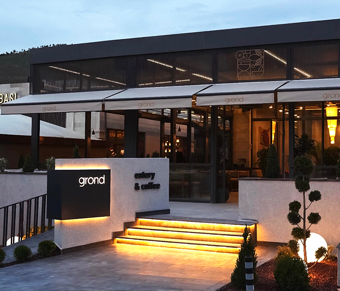 İleri Mimarlık tarafından tasarlanan GROND Eatary & Coffee iç mekan tasarımı görseli