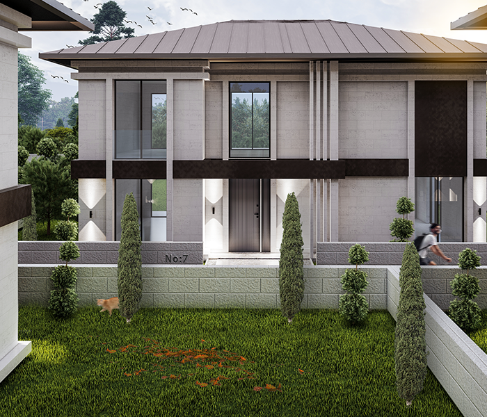 8 Villa Sitesi mimari tasarımı - İleri Mimarlık